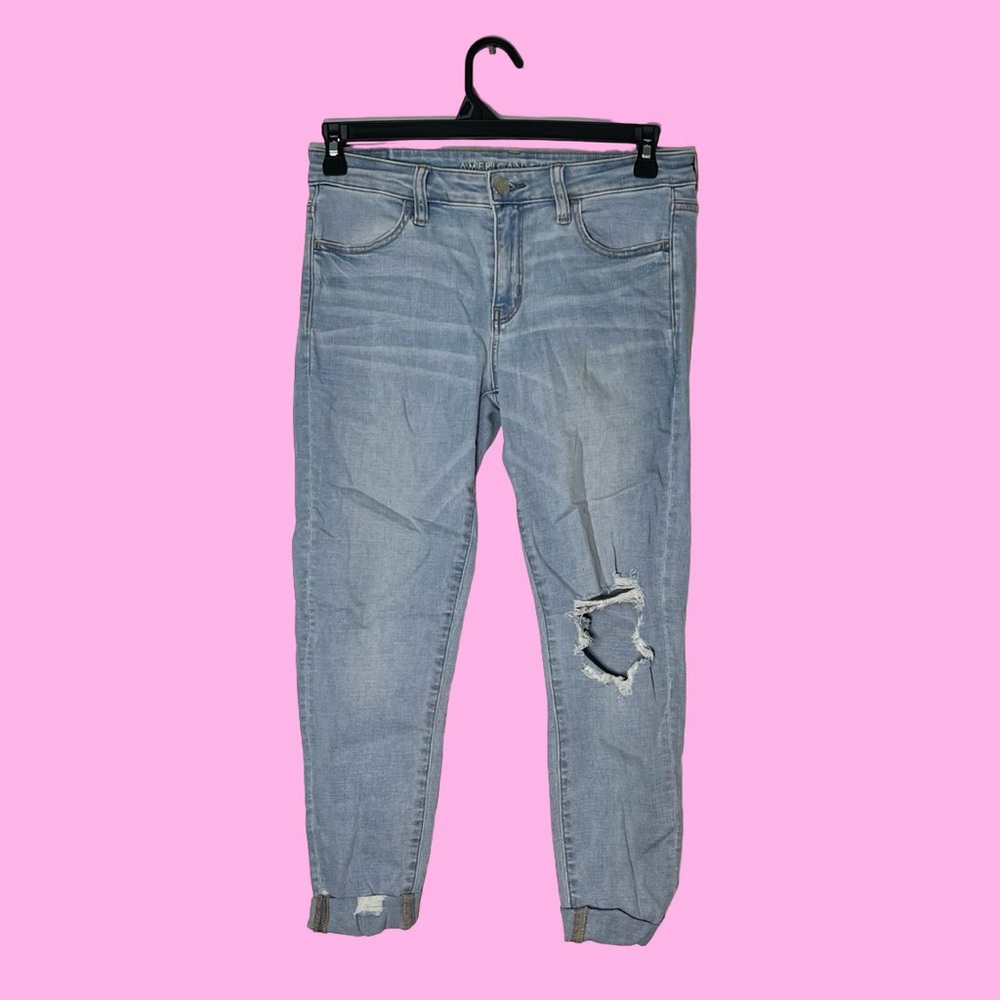 American Eagle Outfitters Light Blue Super Stretch Jegging